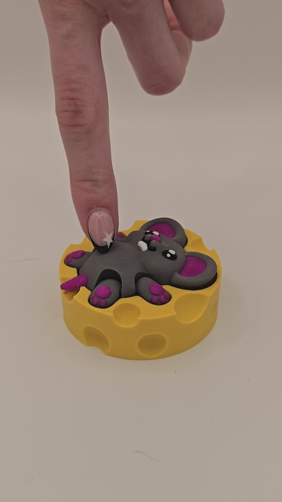 Cute Mouse in Cheese Fidget Clicker