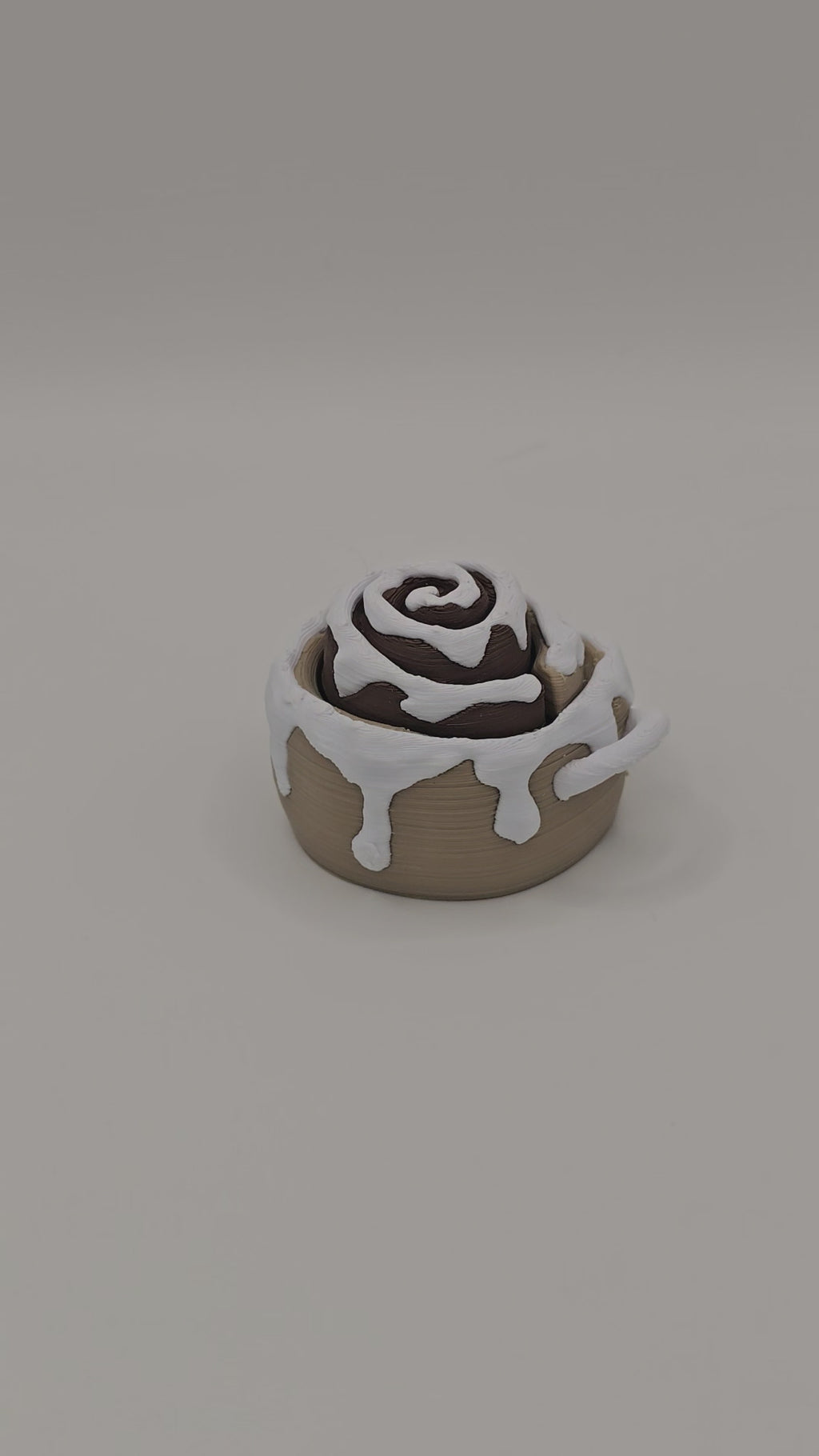 Cinnamon Roll Clicker Keychain Fidget