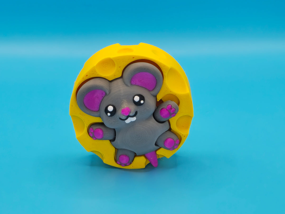 Cute Mouse in Cheese Fidget Clicker