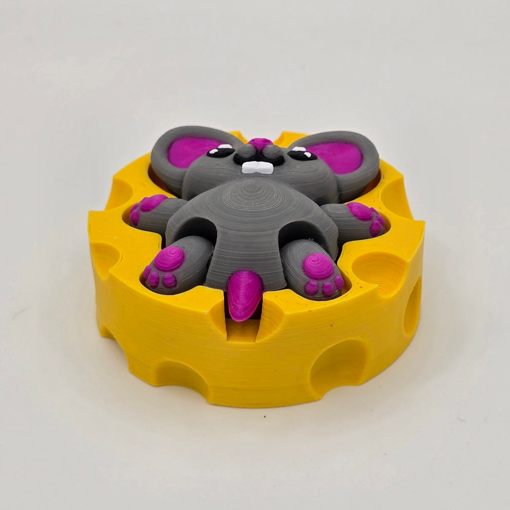 Cute Mouse in Cheese Fidget Clicker