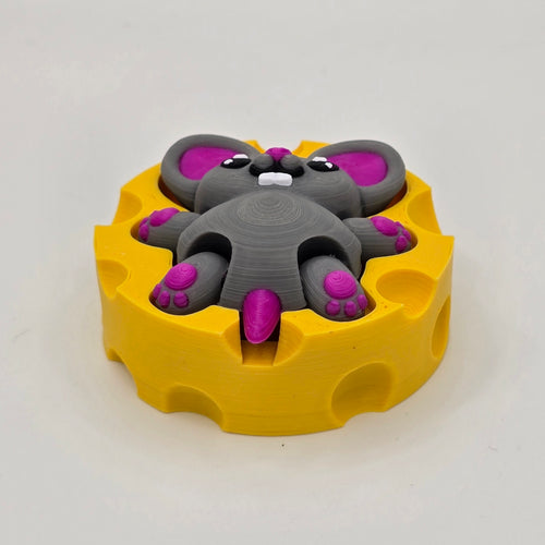 Cute Mouse in Cheese Fidget Clicker