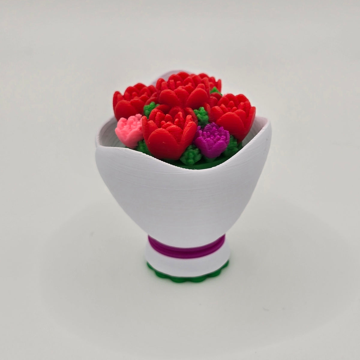 Flower Bouquet Clicker Keychain Fidget