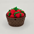 Cute Strawberry Basket Fidget Clicker Keychain