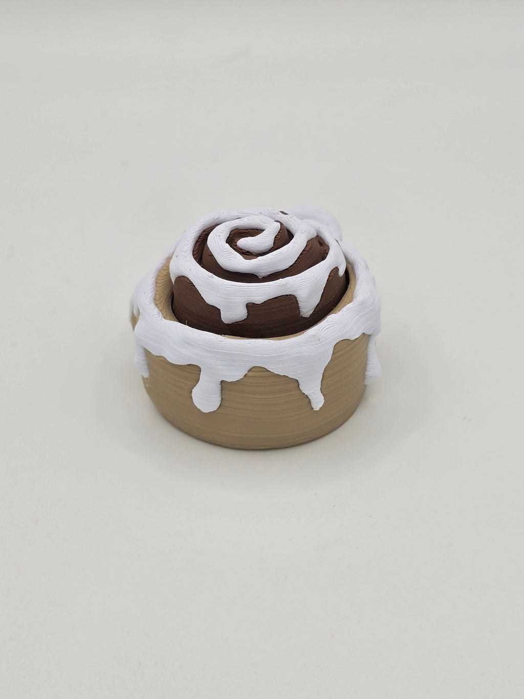 Cinnamon Roll Clicker Keychain Fidget