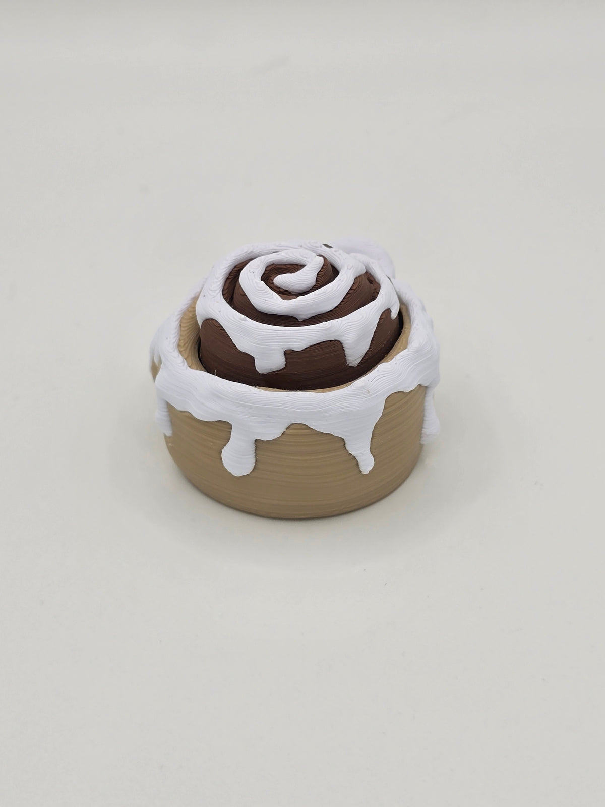 Cinnamon Roll Clicker Keychain Fidget