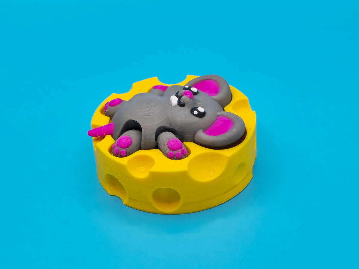 Cute Mouse in Cheese Fidget Clicker