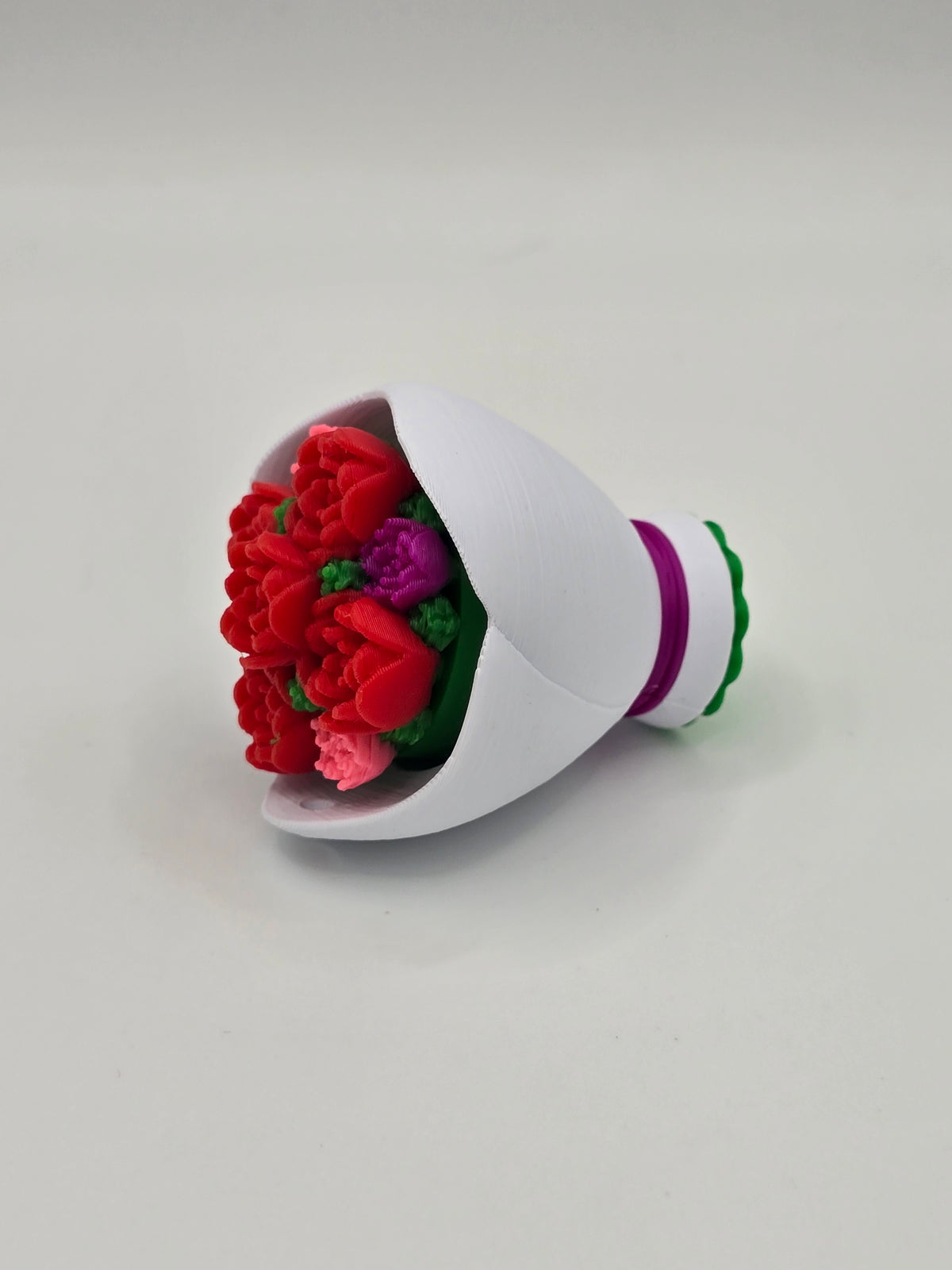 Flower Bouquet Clicker Keychain Fidget