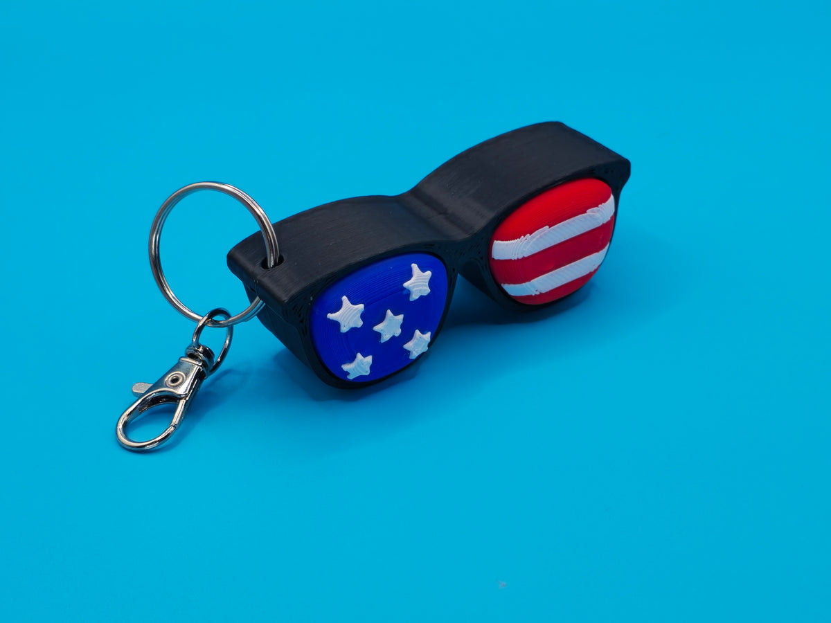 USA Sunglass Double Cliker Keychain Fidget