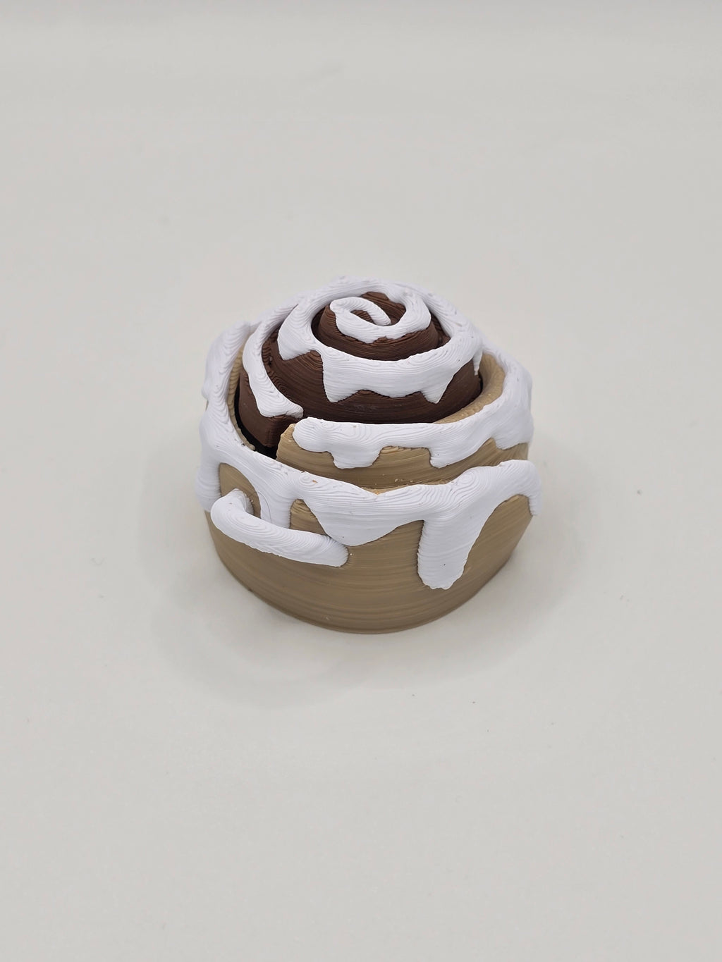 Cinnamon Roll Clicker Keychain Fidget