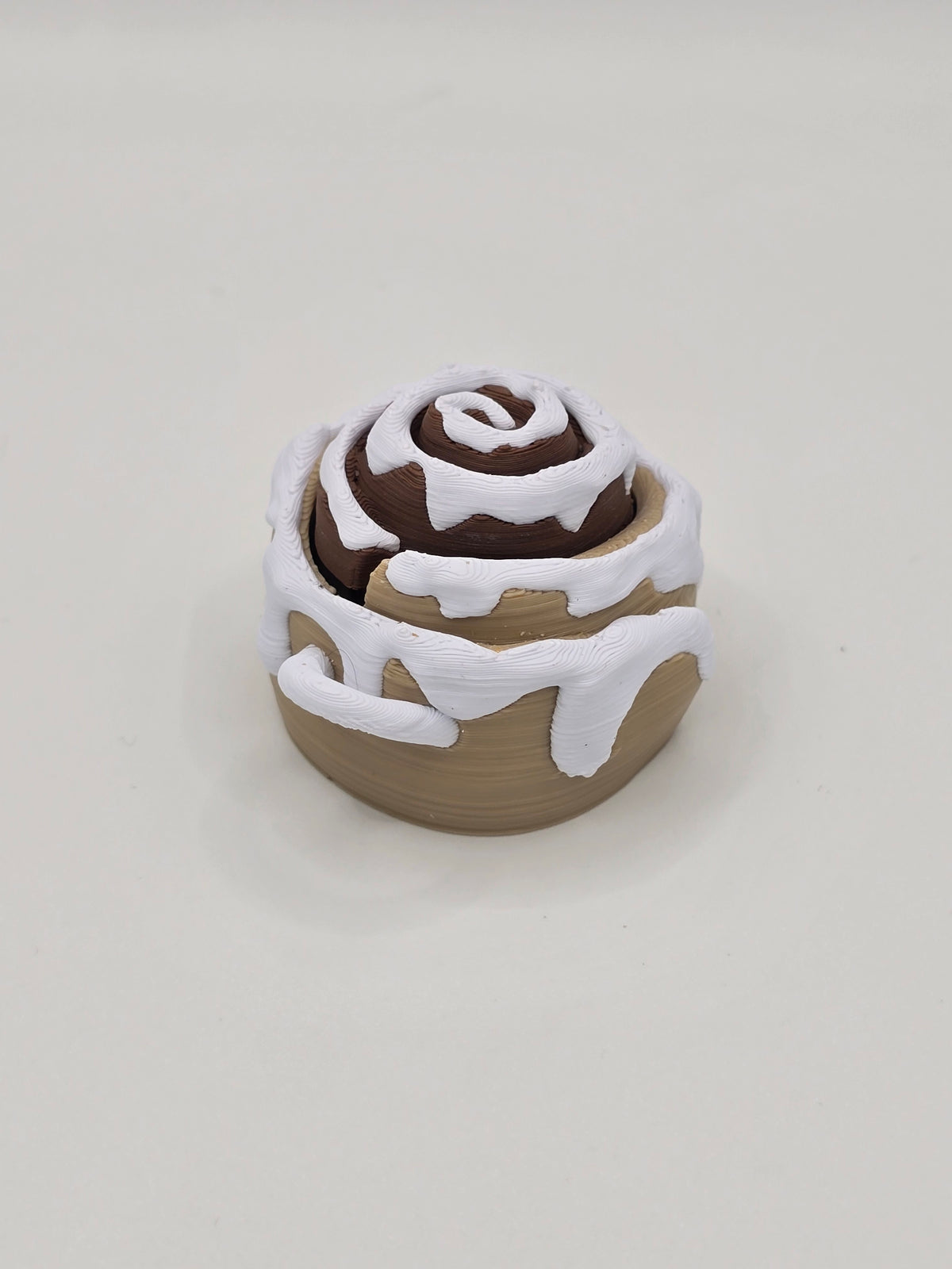 Cinnamon Roll Clicker Keychain Fidget