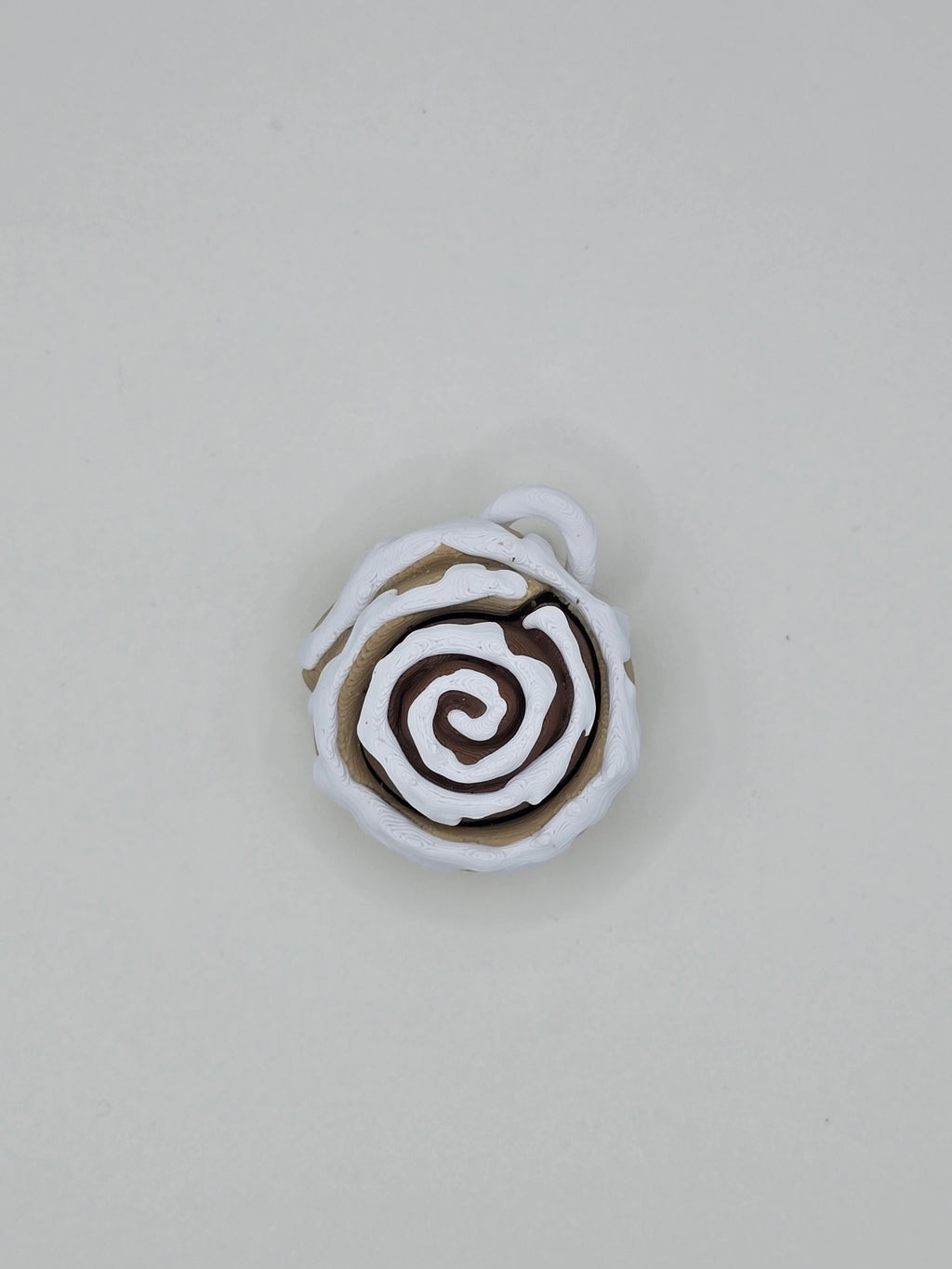 Cinnamon Roll Clicker Keychain Fidget