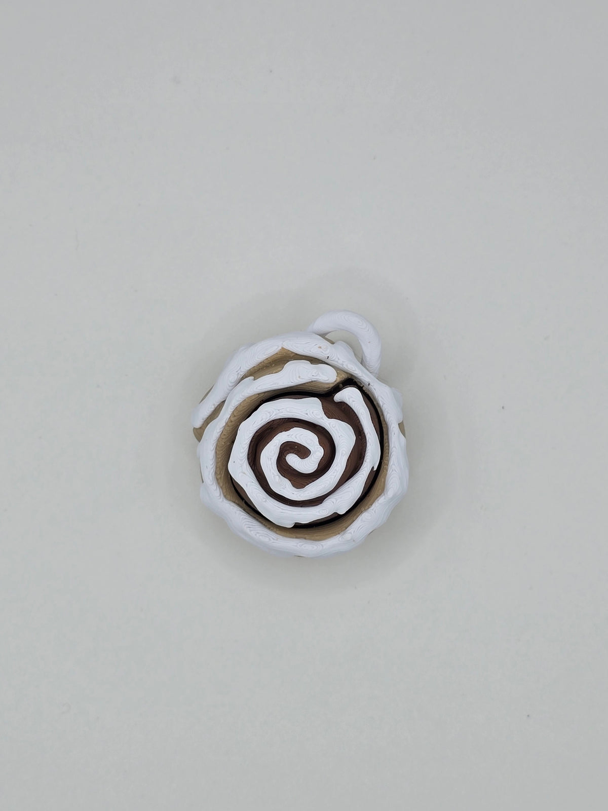 Cinnamon Roll Clicker Keychain Fidget