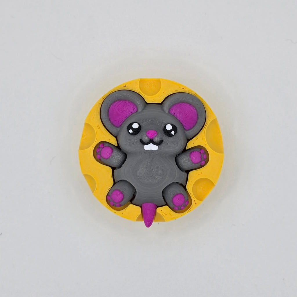 Cute Mouse in Cheese Fidget Clicker